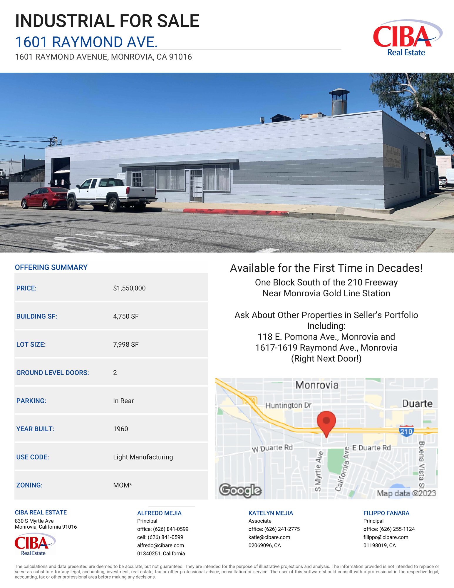 1601 Raymond Ave, Monrovia, CA 91016