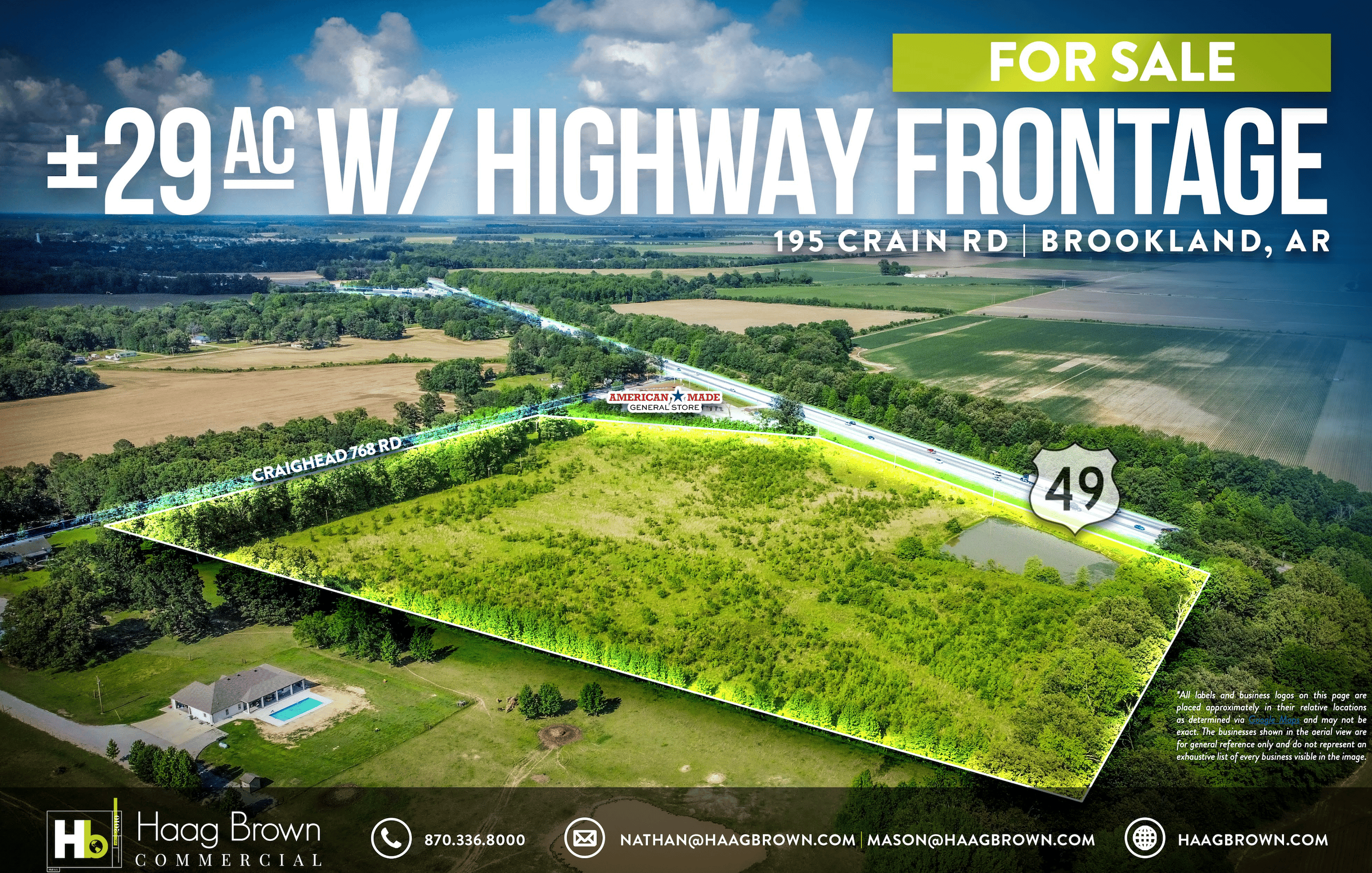 195 Crain Rd, Brookland, AR 72417
