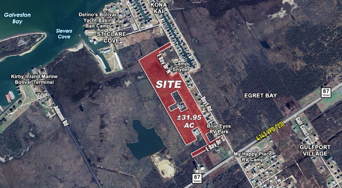 1133 E Bay Dr, Port Bolivar, TX 77650