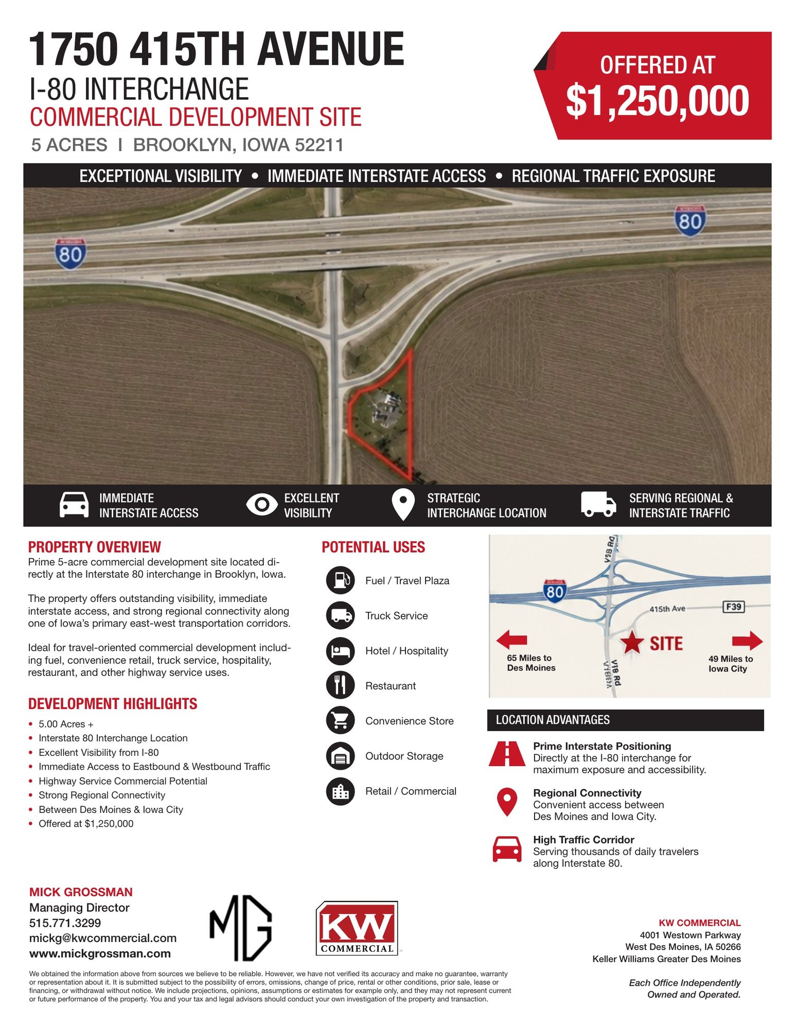 1750 415Th Ave, Brooklyn, IA 52211