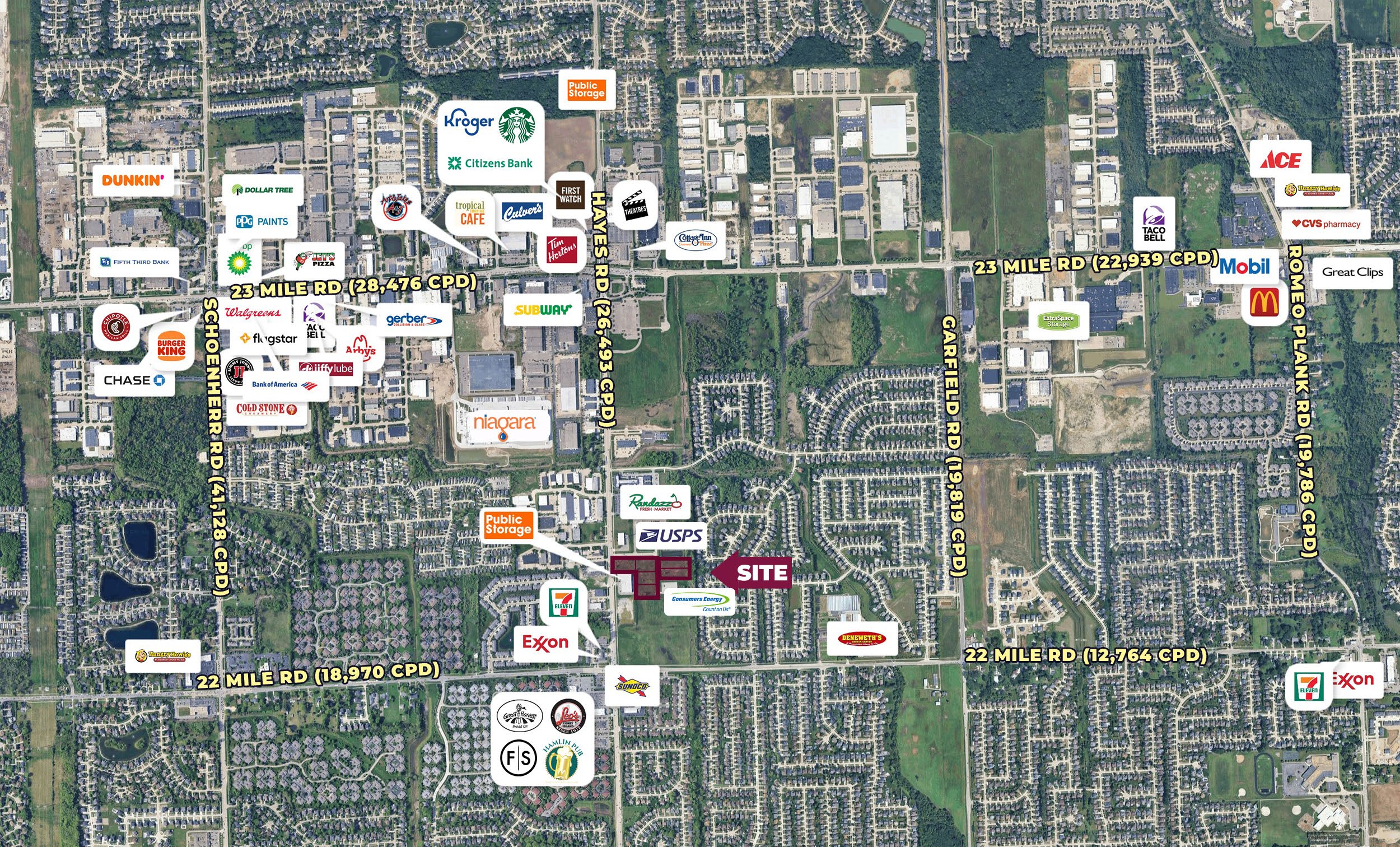 Hayes Rd & Samohin Dr, Macomb Township, MI 48044 For Sale | Crexi.com
