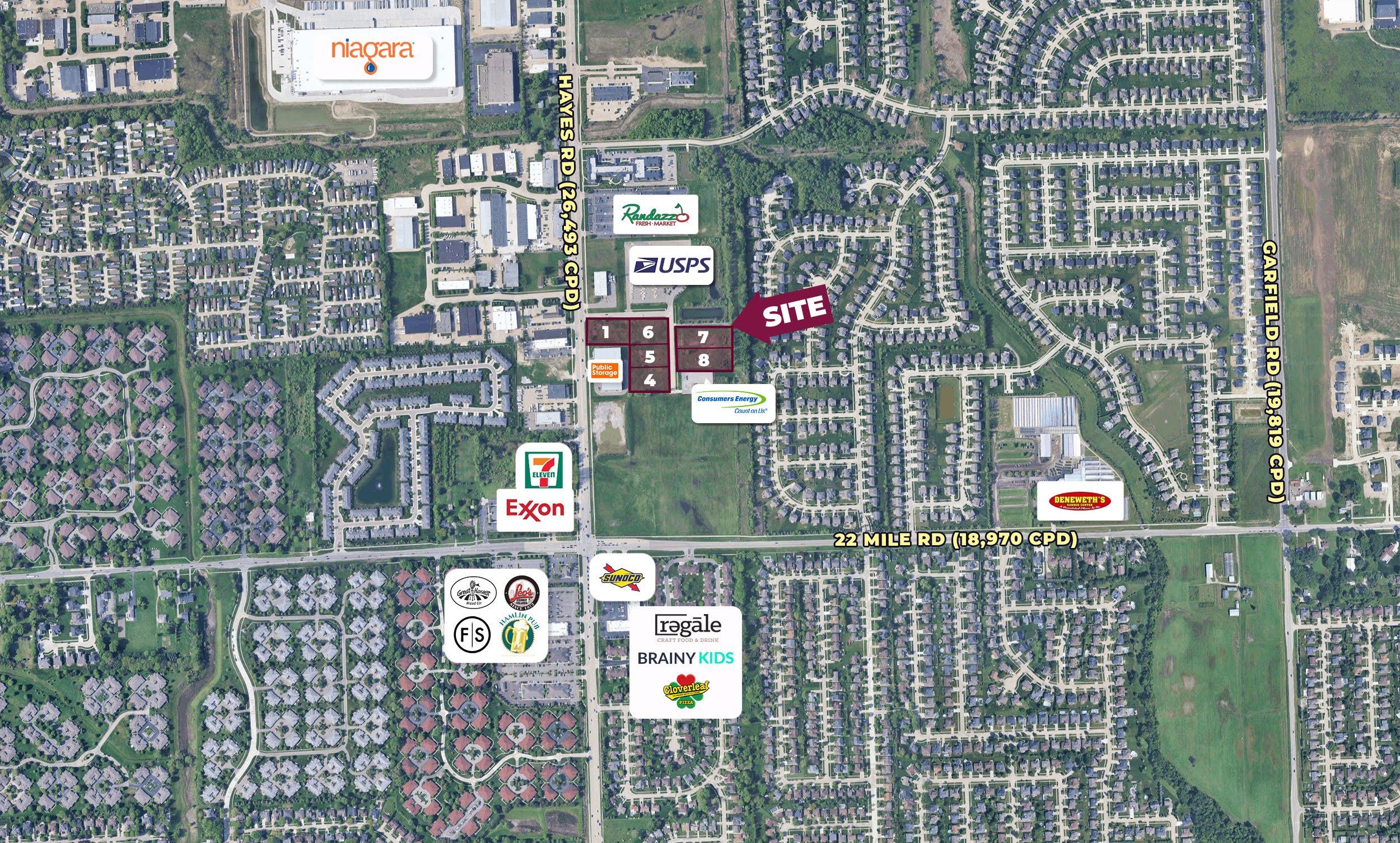 Hayes Rd & Samohin Dr, Macomb Township, MI 48044 For Sale | Crexi.com
