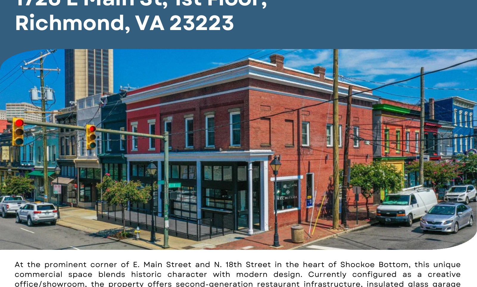1726 E Main St,Unit 1ST, Richmond, VA 23223