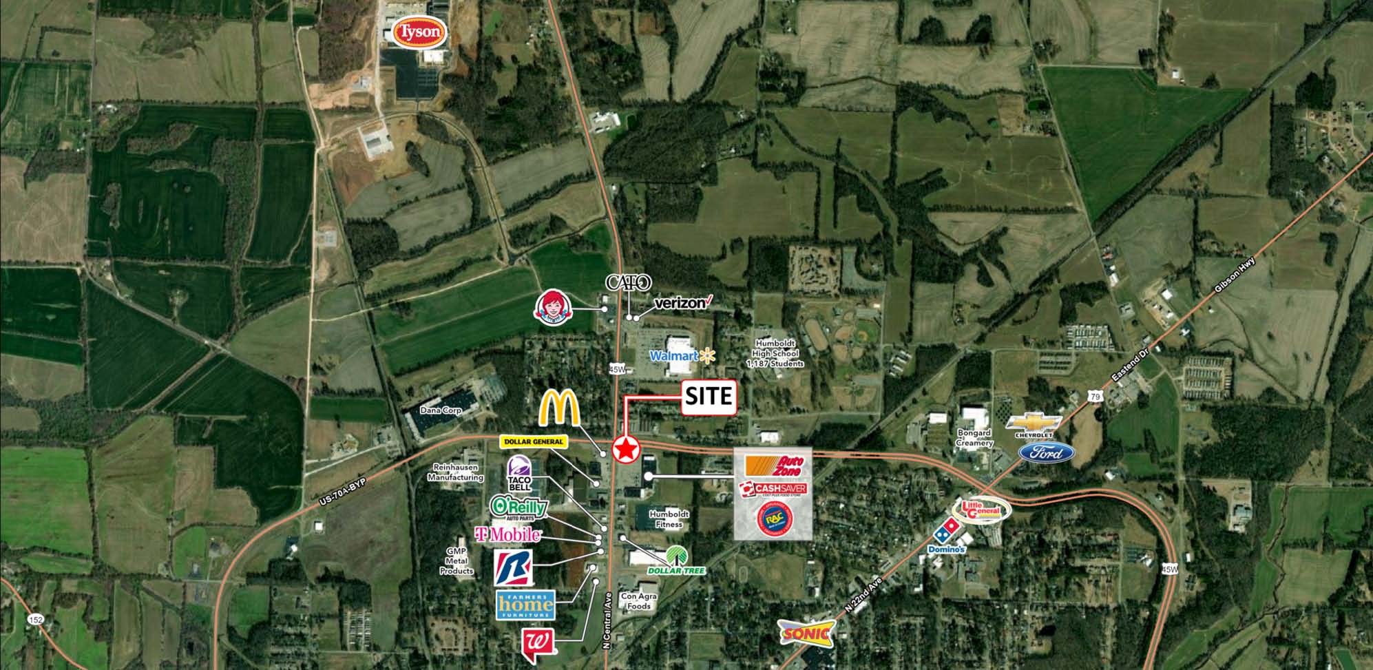 2590 N Central Ave, Humboldt, TN 38343