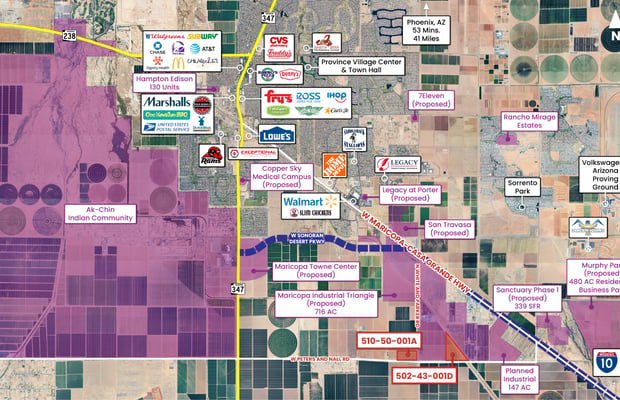 Commercial Land for Sale in Maricopa, AZ | Crexi