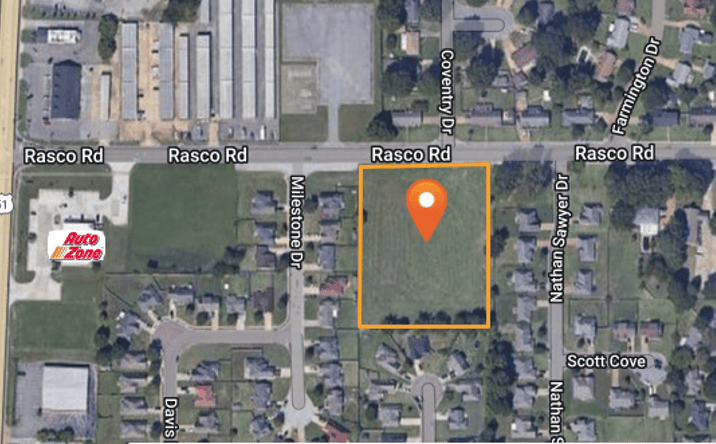 Pictures of Land property located at Rasco Rd, Southaven, MS 38671 for sales - image #1