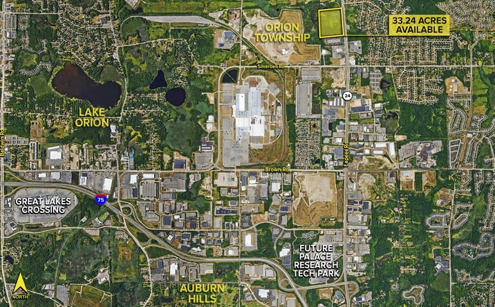 Pictures of Land property located at Lapeer Road, Orion Township, MI 48359 for sales - image #1