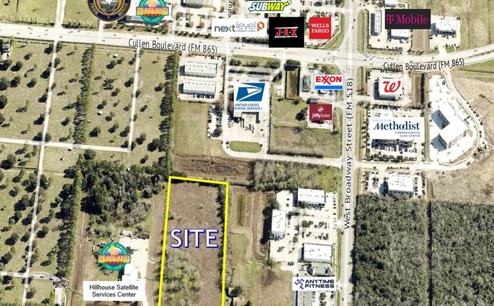 Pictures of Land property located at 2625 Hillhouse Road, Pearland, TX 77584 for sales - image #1