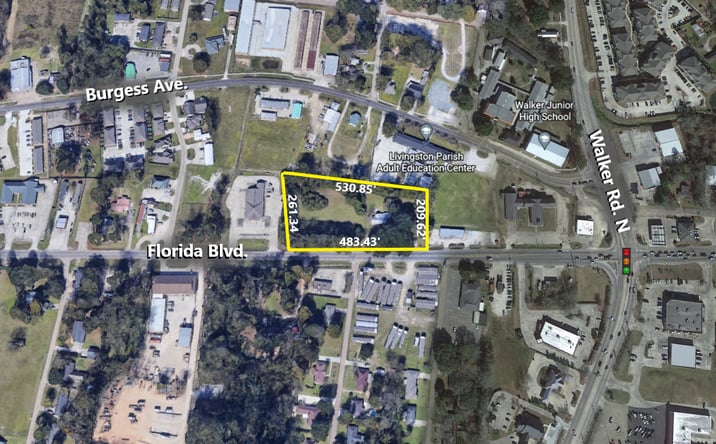 Pictures of Land property located at 10075-10103 Florida Blvd., Walker, LA 70785 for sales - image #1