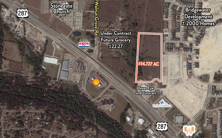 Pictures of Land property located at S Walnut Grove Rd and US Hwy. 287, Midlothian, TX 76065 for sales - image #1