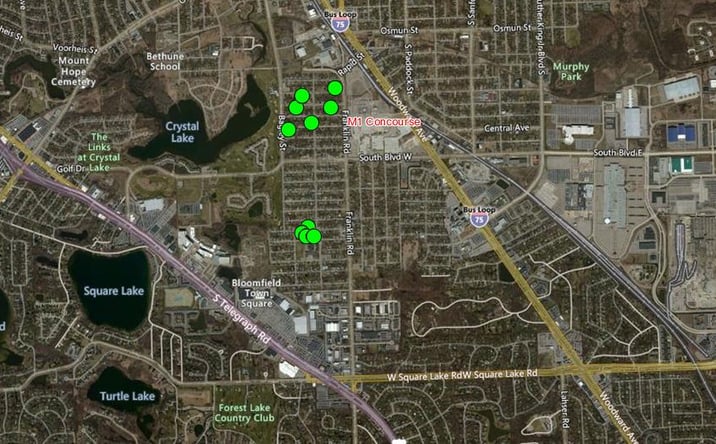 Pictures of Land property located at 550 Arthur Ave, Pontiac, MI 48341 for sales - image #1