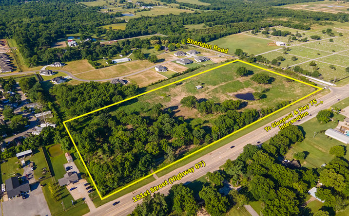 Pictures of Land property located at SEC 151st & Sheridan, Bixby, OK 74008 for sales - image #1