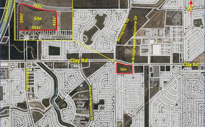 Pictures of Land property located at Clay Road @ Bridgewater Meadow Dr, Katy, TX 77449 for sales - image #1