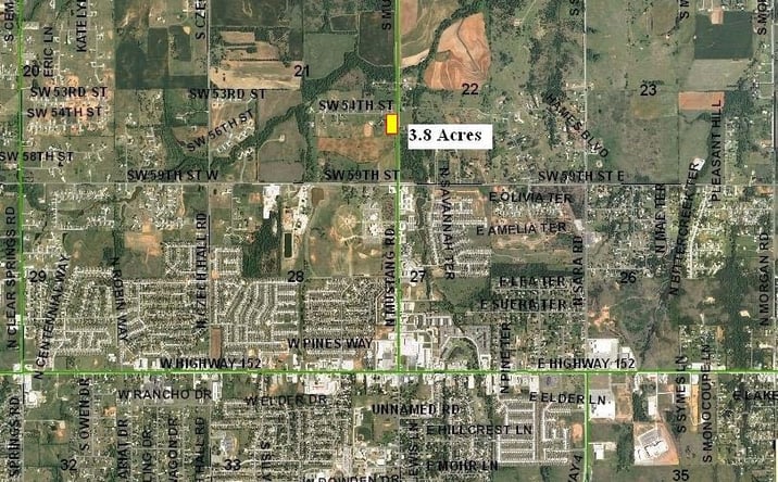 Pictures of Land property located at 660 Foot Frontage on Mustang Road, Oklahoma City, OK 73064 for sales - image #1