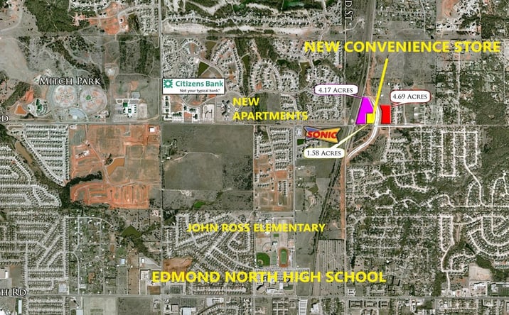 Pictures of Land property located at 409 E Covell Rd, Edmond, OK 73034 for sales - image #1