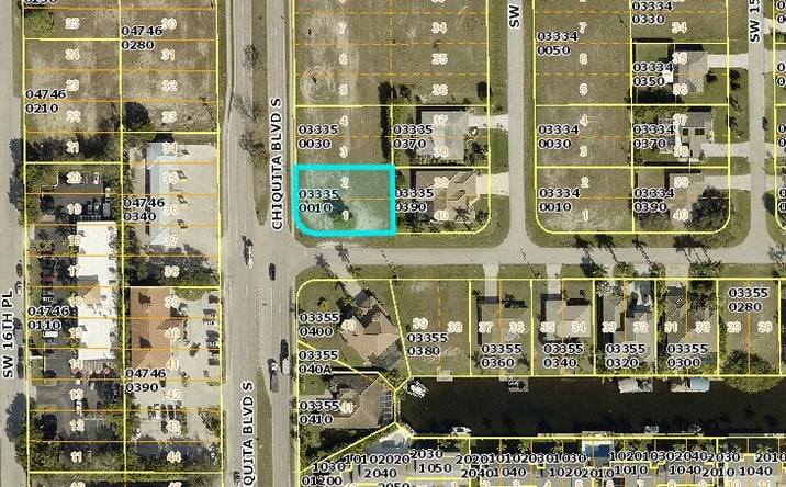 Pictures of Land property located at 4627 Chiquita Blvd S, Cape Coral, FL 33914 for sales - image #1