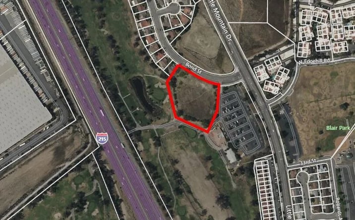 Pictures of Land property located at SWQ Bond St. & Little Mountain Dr, San Bernardino, CA 92405 for sales - image #1