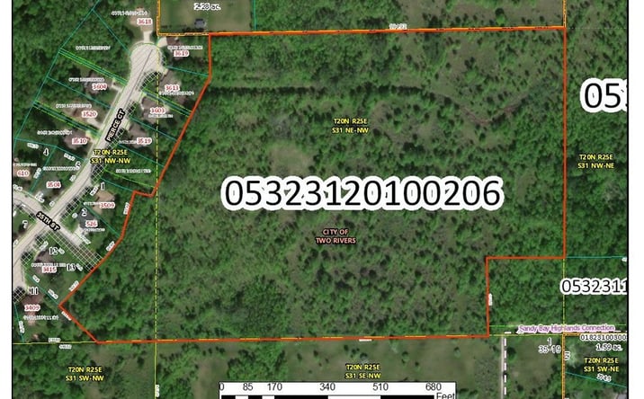 Pictures of Land property located at Parcels #1 thru #3 Sandy Bay Rd (CTH O), Two Rivers, WI 54241 for sales - image #1