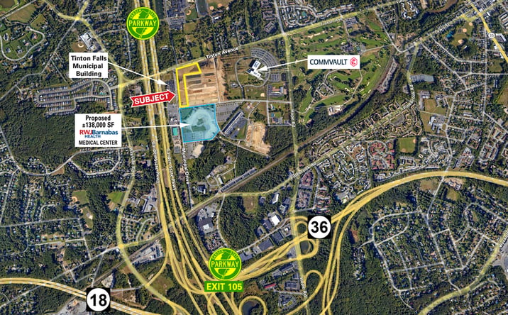 Pictures of Land, Retail property located at Tinton Avenue and Municipal Drive, Tinton Falls, NJ 07724 for sales - image #1