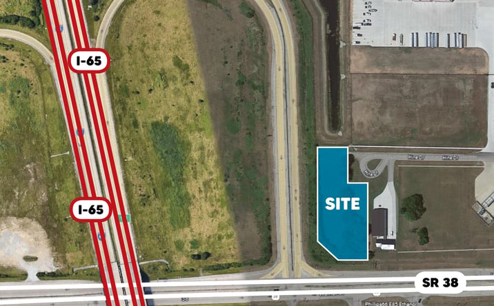 Pictures of Land property located at State Road 38 and I-65, Dayton, IN 47941 for sales - image #1