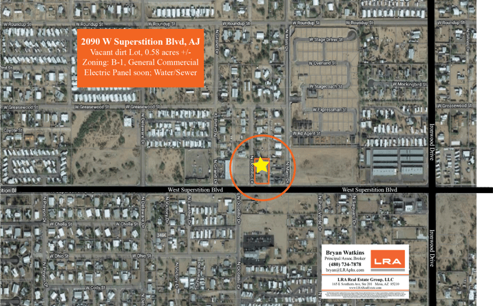 Pictures of Retail, Land property located at 2090 W Superstition Blvd, Apache Junction, AZ 85120 for sales - image #1