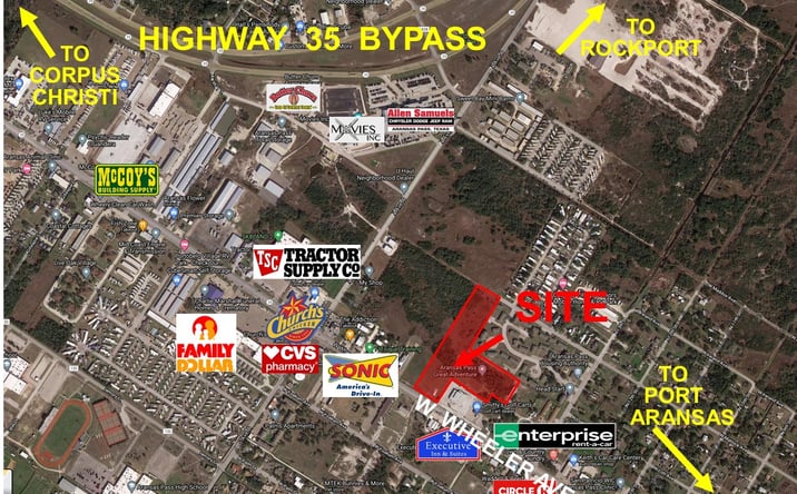 Pictures of Land property located at 1660 W Wheeler Ave, Aransas Pass, TX 78336 for sales - image #1