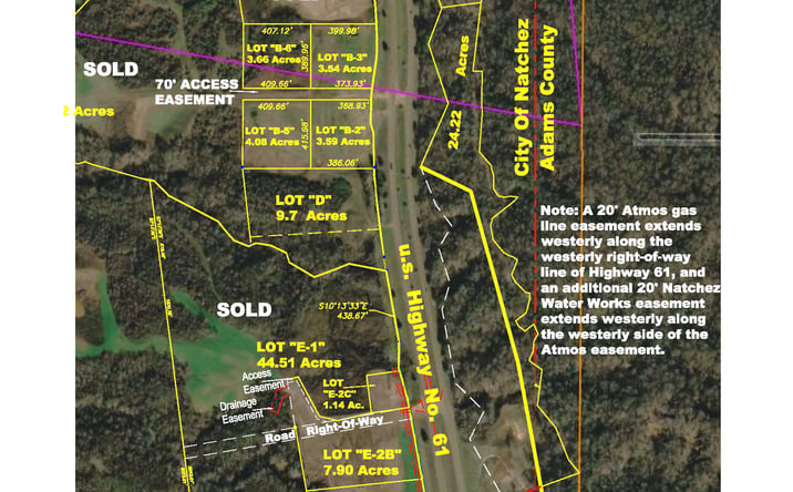 Pictures of Land property located at 000b2 Highway 61 South, Natchez, MS 39120 for sales - image #1