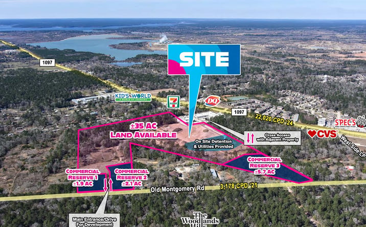 Pictures of Land property located at 11931 Old Montgomery Rd, Willis, TX 77318 for sales - image #1