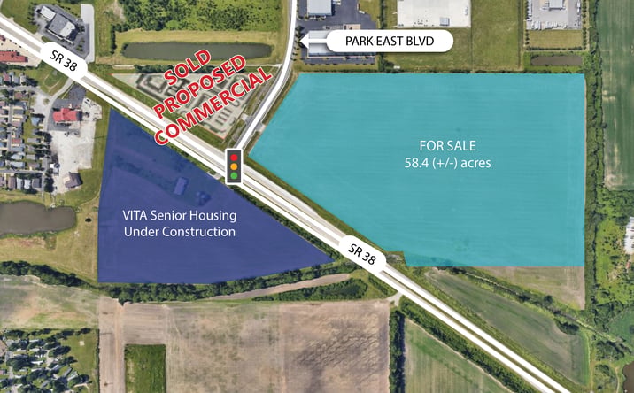 Pictures of Land property located at State Road 38 & Park East Blvd., Lafayette, IN 47905 for sales - image #1
