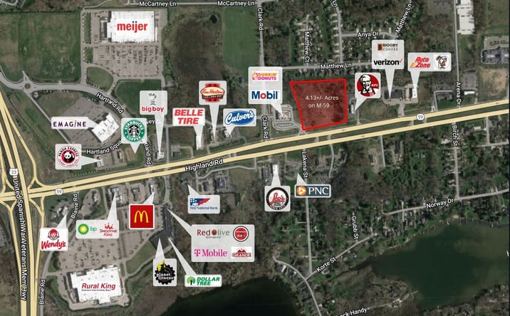 Pictures of Land property located at M-59 East of Clark Road, Hartland, MI 48353 for sales - image #1