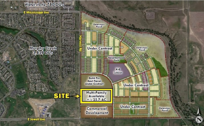 Pictures of Land property located at HARVEST ROAD & E. JEWELL AVENUE, AURORA CO, Aurora, CO 80018 for sales - image #1