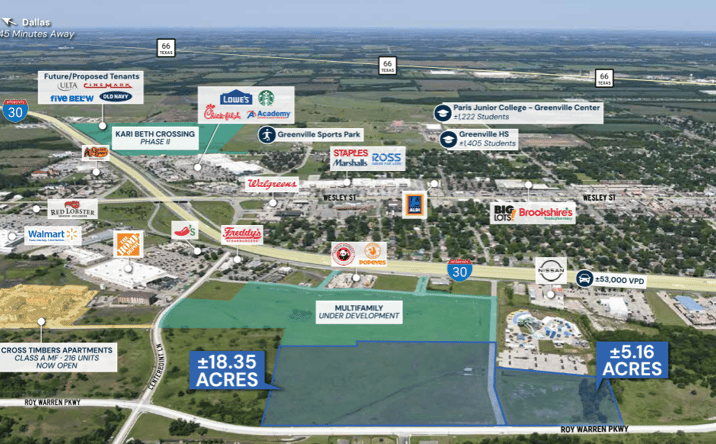 Pictures of Land, Multifamily, Retail property located at 6815 I-30 Frontage Rd, Greenville, TX 75402 for sales - image #1