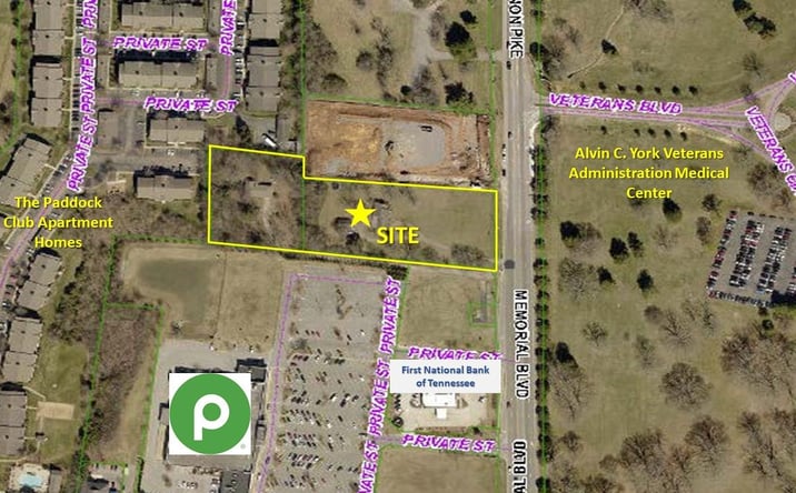 Pictures of Land property located at 3435 & 3437 Memorial Blvd, Murfreesboro, TN 37129 for sales - image #1