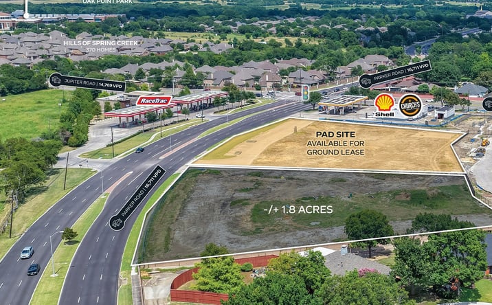 Pictures of Land property located at SWC of E Parker Rd & Jupiter Rd, Plano, TX 75074 for sales - image #1