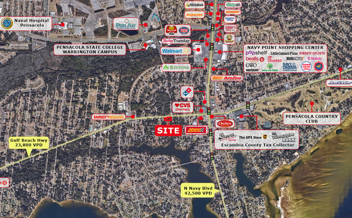 Pictures of Land property located at 509 Gulf Beach Hwy, Pensacola, FL 32507 for sales - image #1