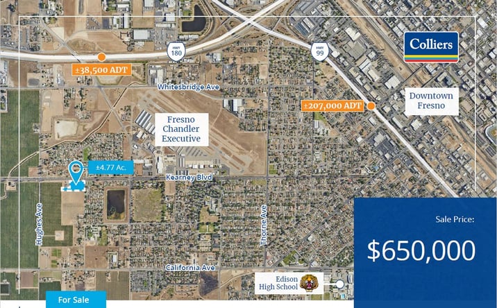Pictures of Land property located at SWC Kearney Blvd. & Crystal Ave, Fresno, CA 93706 for sales - image #1
