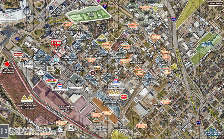 Pictures of Mixed Use, Land property located at 1200 Powhattan St. & 1201, 1213 and 1225 Belleview St, Dallas, TX 75215 for sales - image #1