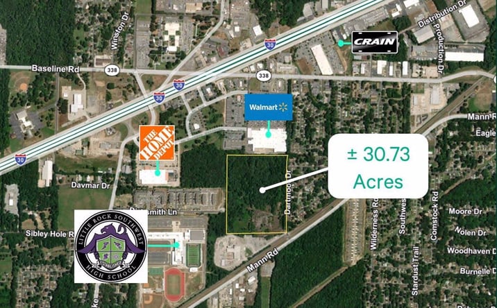 Pictures of Land property located at 8902 Mann Rd, Little Rock, AR 72209 for sales - image #1