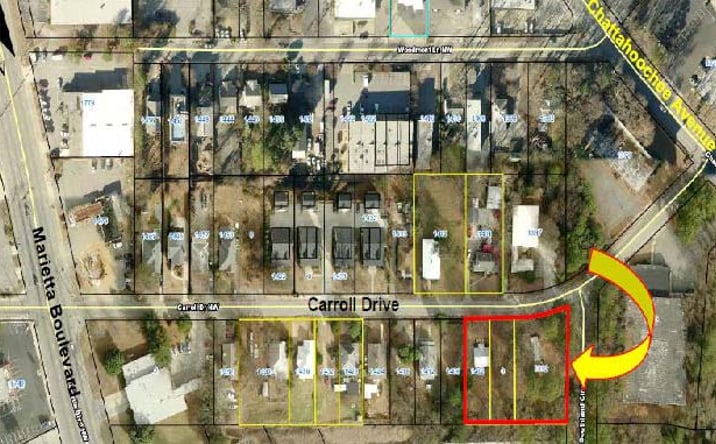 Pictures of Land property located at 1392 - 1402 Carroll Drive Northwest, Atlanta, GA 30318 for sales - image #1
