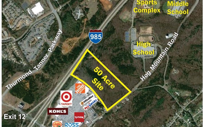 Pictures of Land property located at 4560 Hog Mountain Rd, Flowery Branch, GA 30542 for sales - image #1