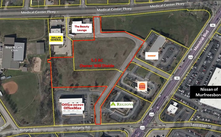 Pictures of Land property located at 623 Medical Center Pkwy, Murfreesboro, TN 37129 for sales - image #1
