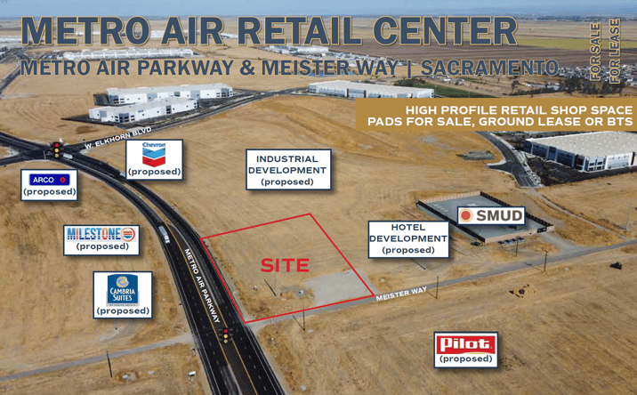 Pictures of Land property located at Metro Air Parkway and Meister Way, 95835, CA 95835 for sales - image #1