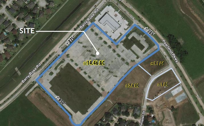 Pictures of Land property located at Pearland Pkwy & Barry Rose Rd, Pearland, TX 77581 for sales - image #1