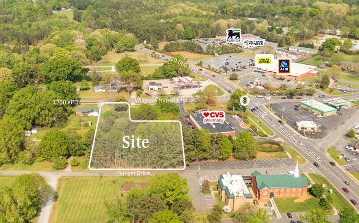 Pictures of Land property located at 4332 Sunset Dr, Mint Hill, NC 28227 for sales - image #1