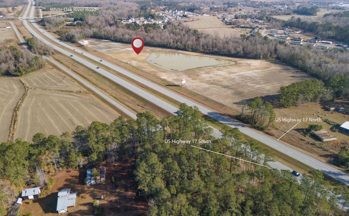 Pictures of Land property located at 24 +- acres off White Oak River Rd, Maysville, NC 28555 for sales - image #1