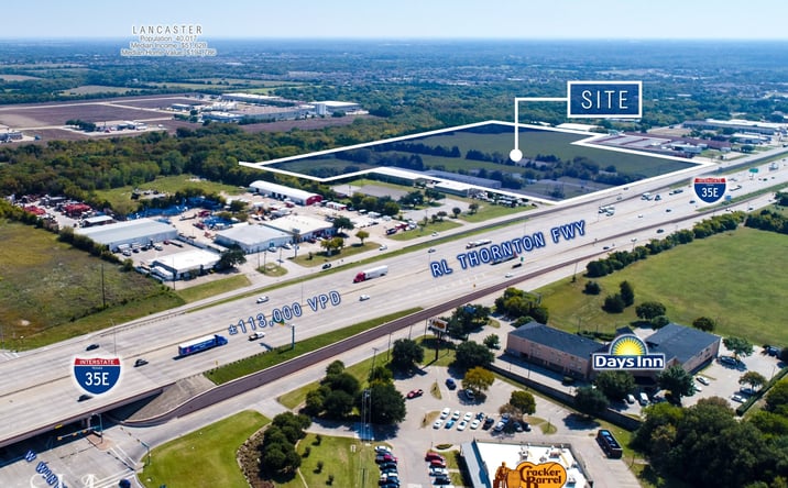 Pictures of Land property located at I-35E & Wintergreen Rd, Lancaster, TX 75134 for sales - image #1