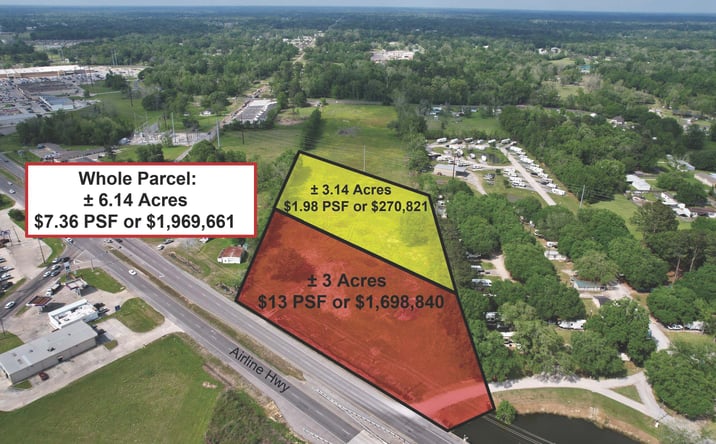Pictures of Land property located at 11126 Airline Hwy, Gonzales, LA 70737 for sales - image #1
