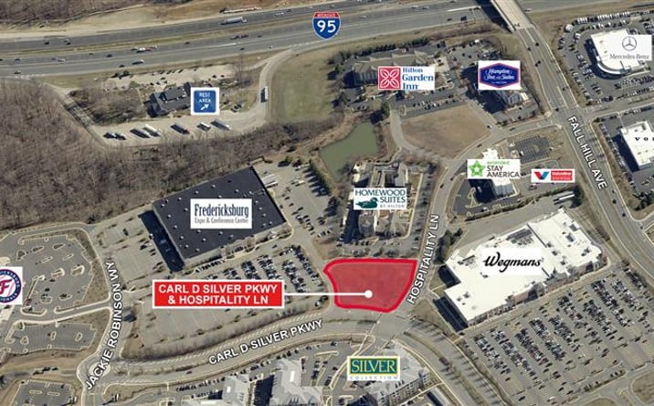 Pictures of Land property located at Carl D Silver and Hospitality Lane, Fredericksburg, VA 22401 for sales - image #1