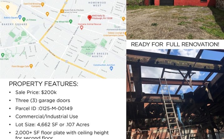 Pictures of Industrial property located at 6943 Kelly St, Pittsburgh, PA 15208 for sales - image #1