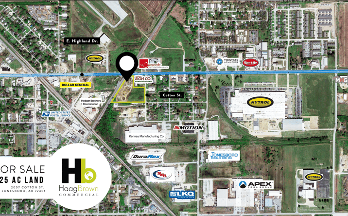 Pictures of Land property located at 2007 Cotton St, Jonesboro, AR 72401 for sales - image #1
